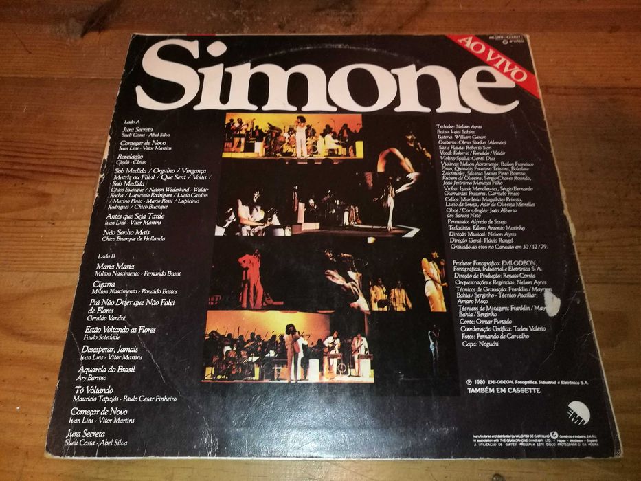 SIMONE (MPB Brasileira) - Ao Vivo LP
