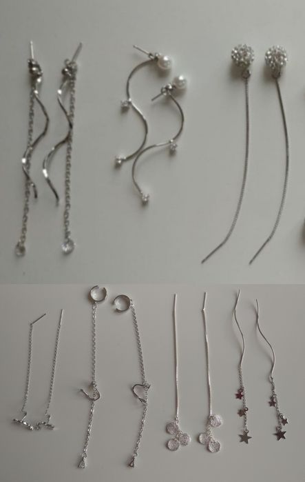 Продам срібні сережки