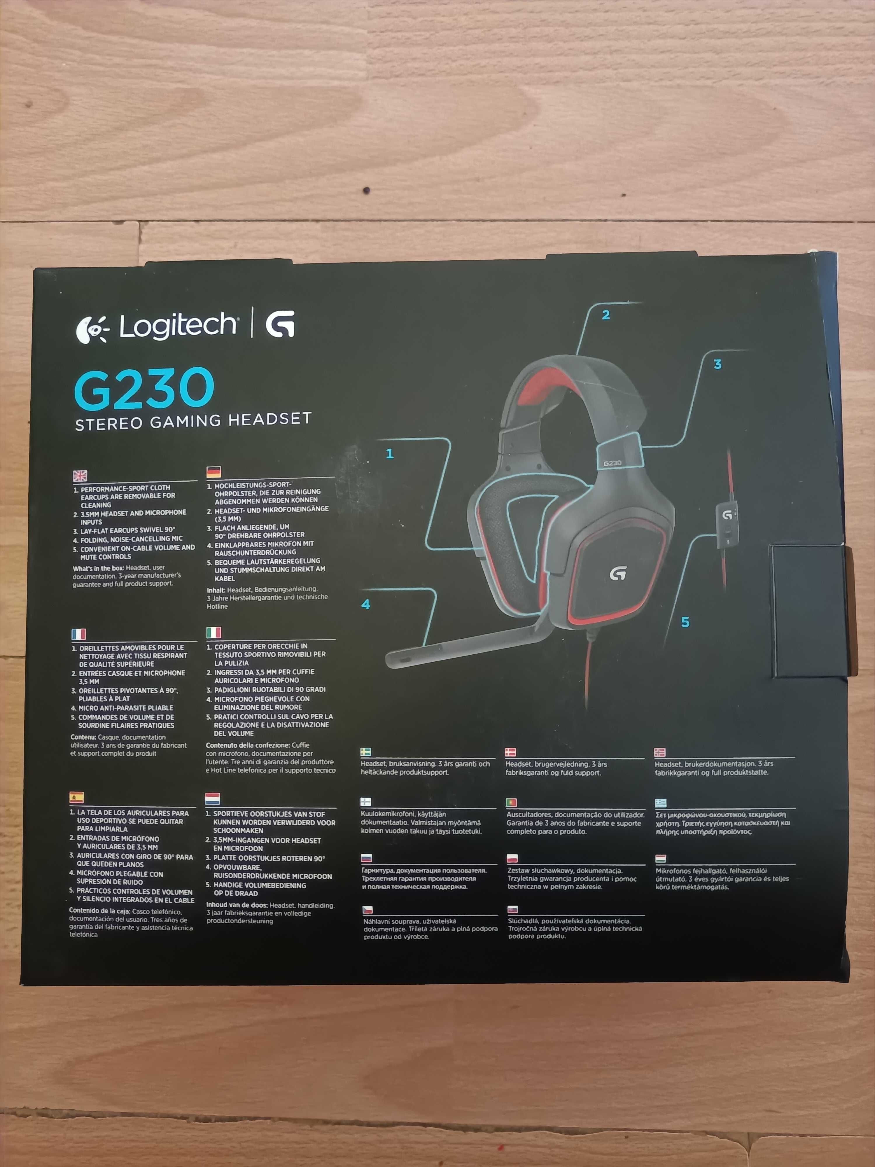 Logitech słuchawki G230 stereo gaming headest niwe