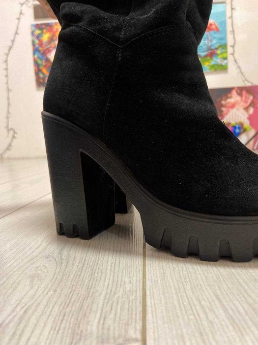 Замшеві сапоги, 38розмір