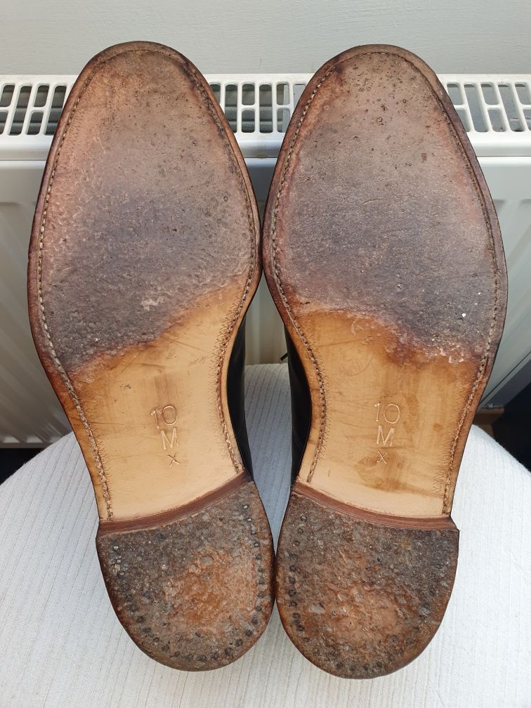 Angielskie oxfordy wiedenki cap-toe roz. 10/44.5