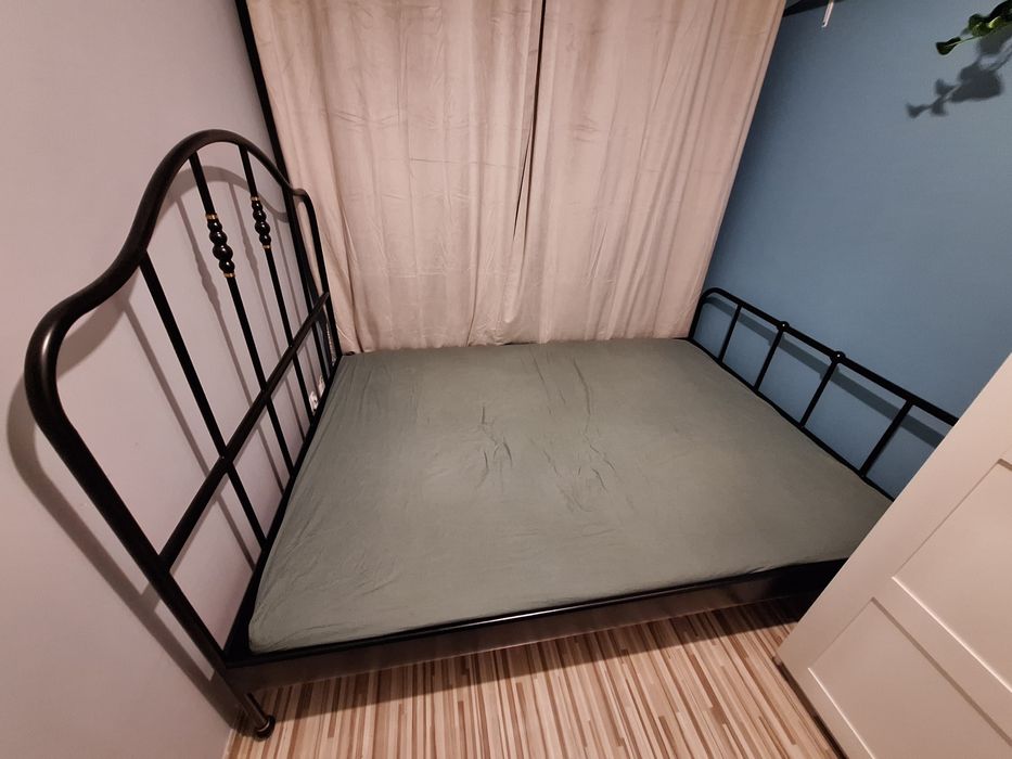 Łóżko metalowe Ikea Sagstua 140x200