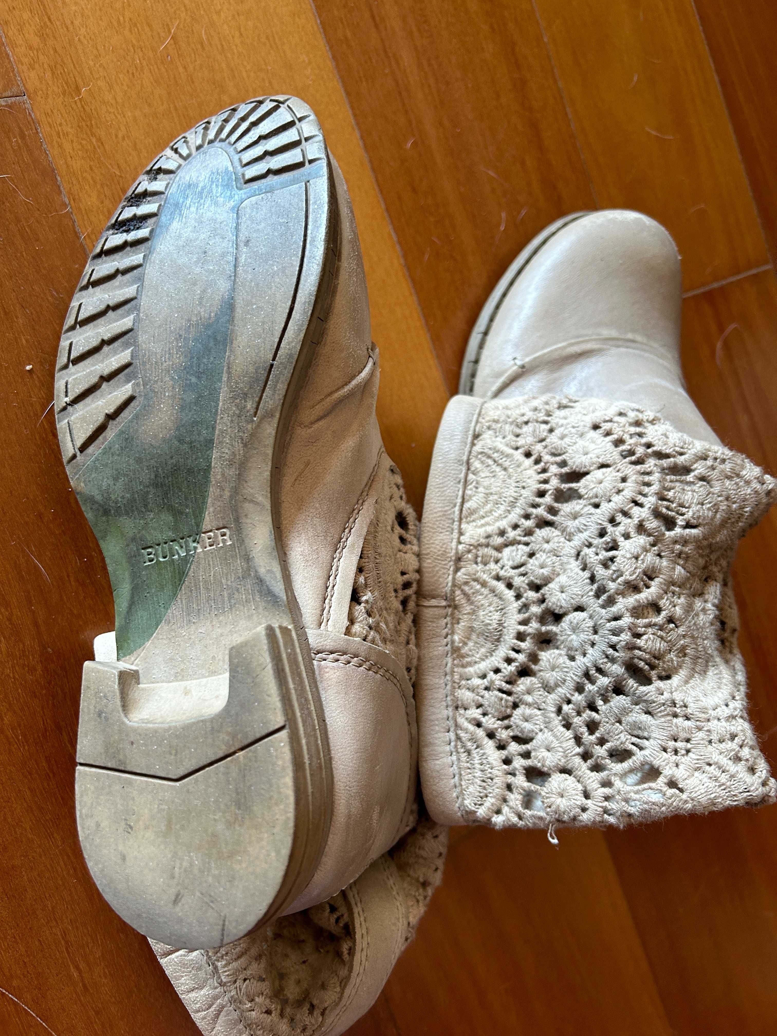 Botas de renda de marca Bunker