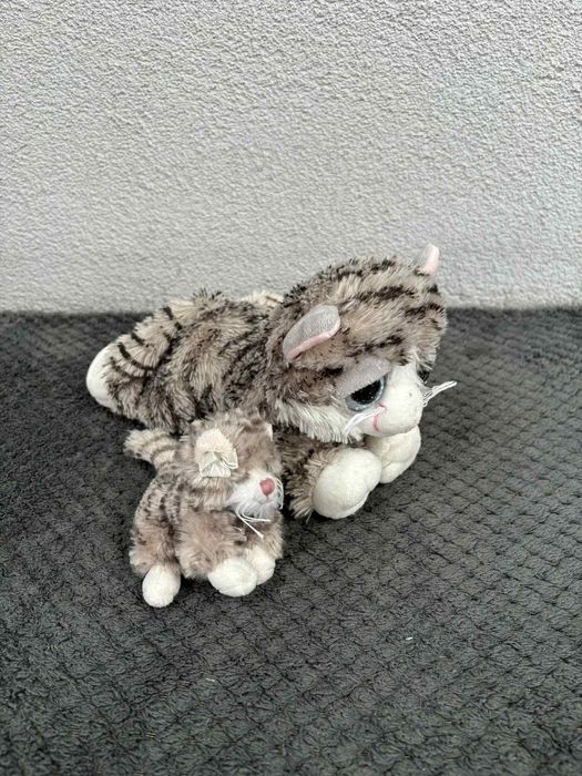 Kocia mama i kotek maskotki kotki pluszaki miś