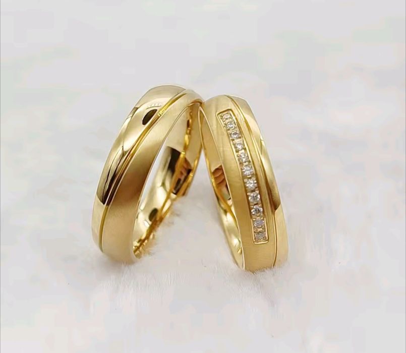 Alianças ouro lâminado 18k lindíssimas