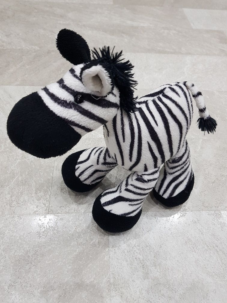 Zebra stojąca, ruchome nogi, wysokość 25 cm - stan bardzo dobry !