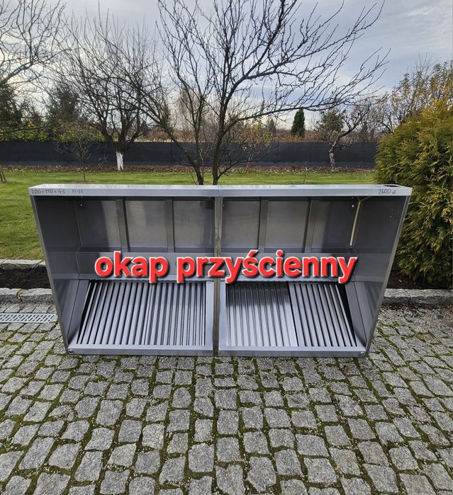 Okap przyścienny, okap gastronomiczny skrzyniowy