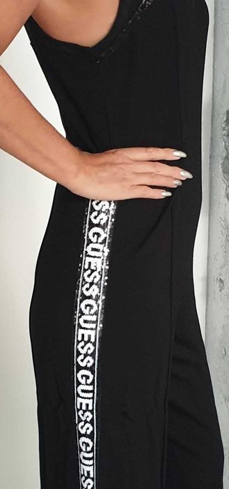 GUESS orginalny kombinezon czarny roz XL