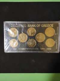 Коллекционный набор монет Греции 35a.1994-1999.UNC.