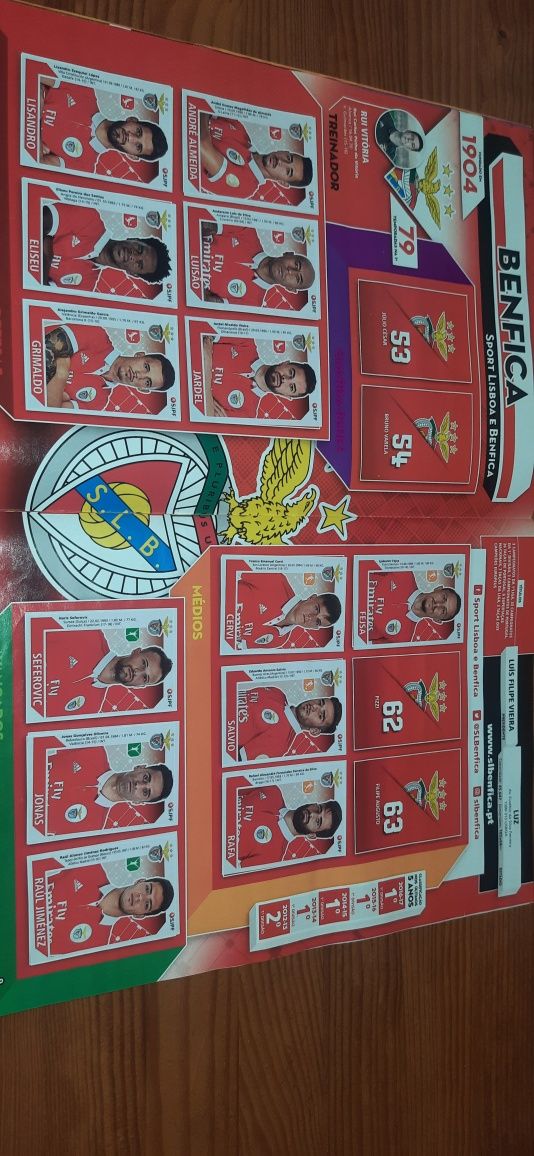 Caderneta Cromos Futebol 2017-18