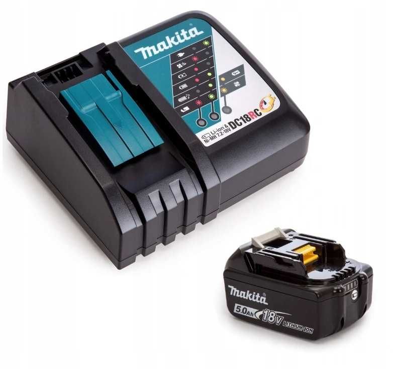 Zestaw Makita 18V bateria 5,0ah BL1850B + ładowarka DC18RC