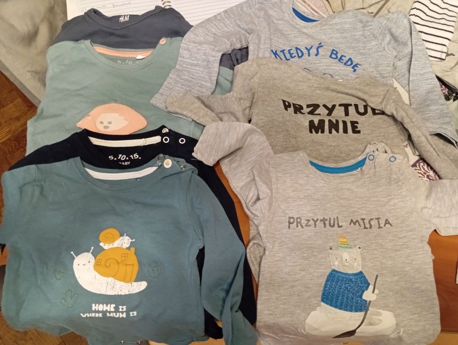 Paczka ubranek chłopiec rozmiar 80