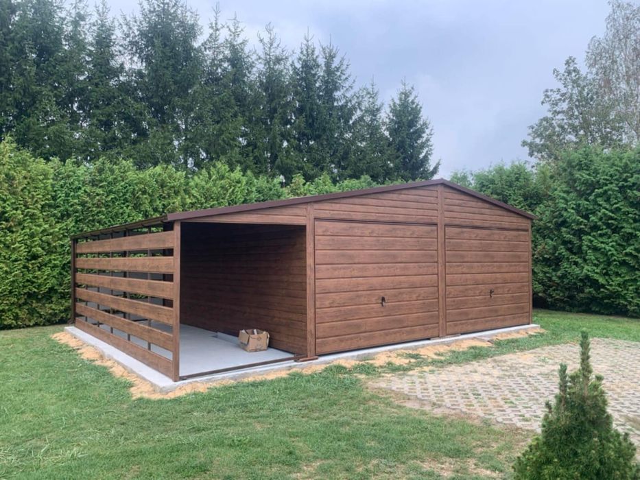 Garaże drewnopodobne garaz