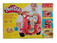 NOWY Skuter jeździk do rozwożenia pizzy PLAY-DOH + 10 tub i akcesoria