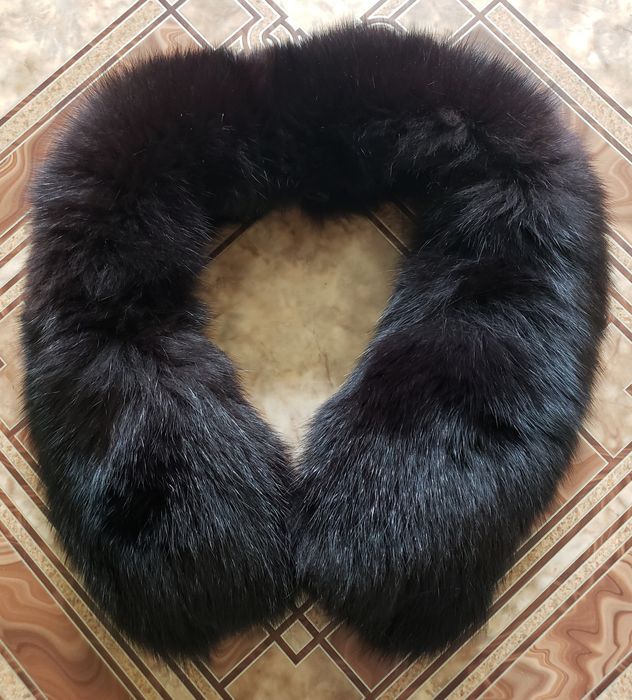 Комірець воротник зі шкіри песця 67 см