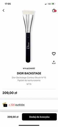 Dior backstage 15 contour brush pędzel do konturowania