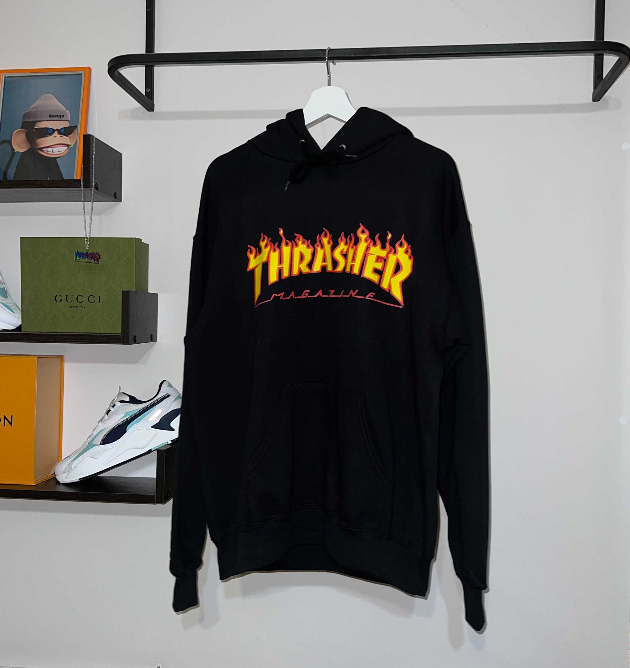 Худі THRASHER (чорного кольору)