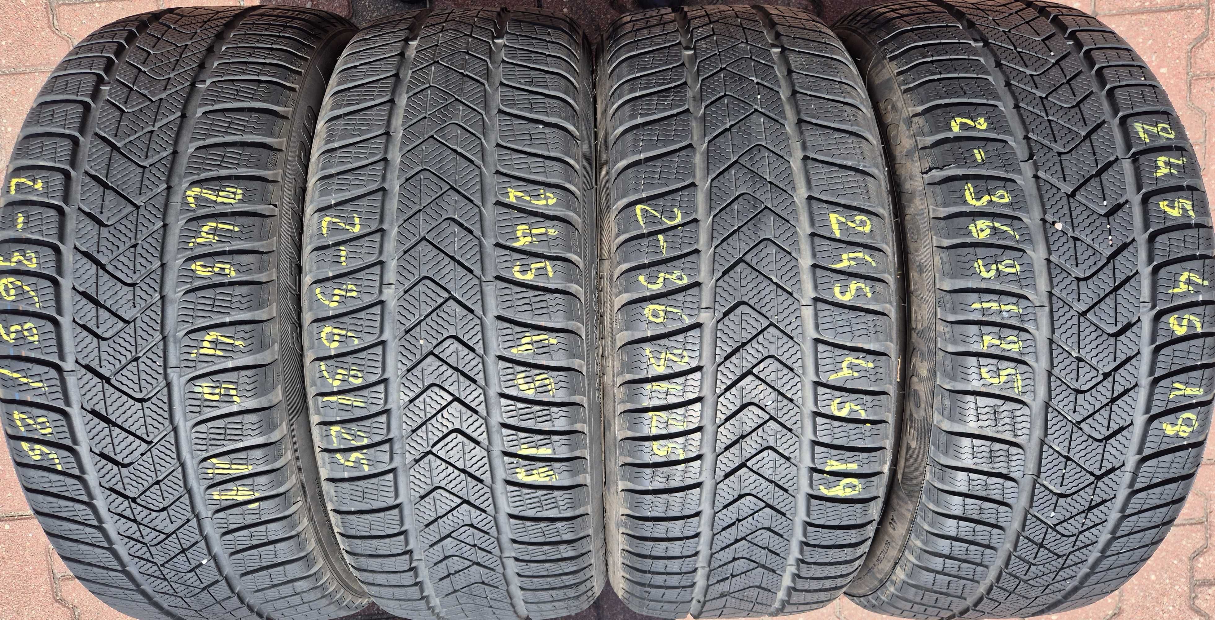 245/45r19 102V (Z363/25)007 4szt 6/7mm 20r Sottozero 3 PIRELLI ZIMOWE