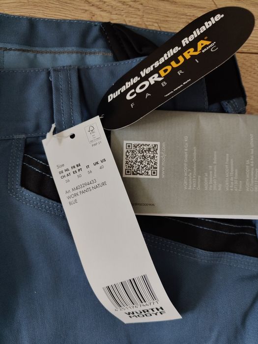 Spodnie robocze wurth modyf