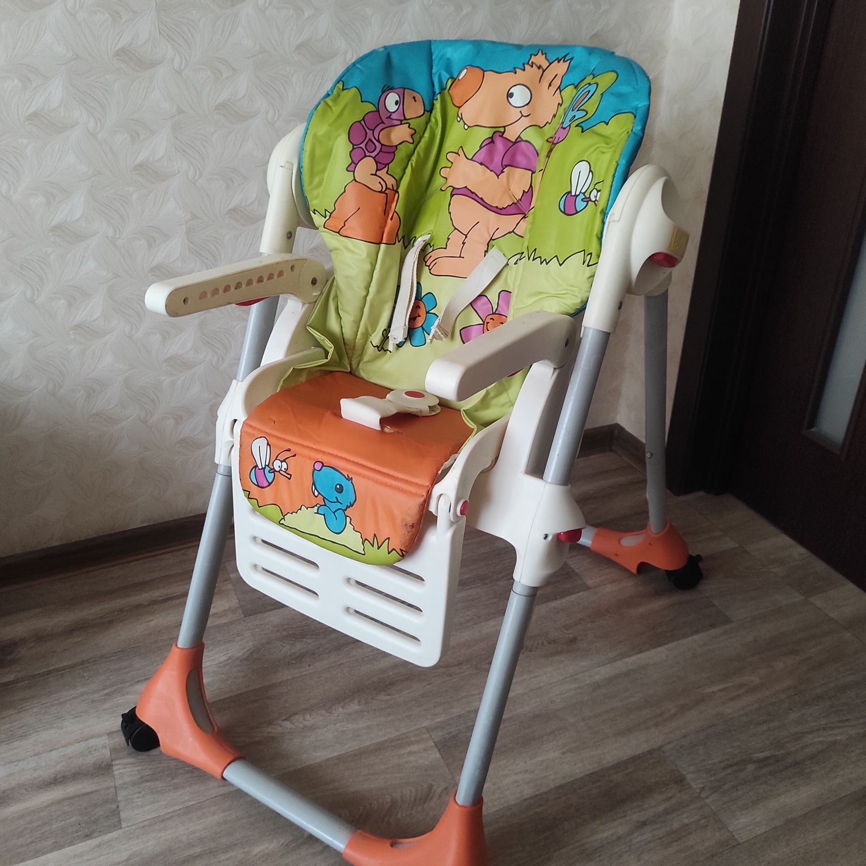 Стульчик для кормления chicco polly 2 в 1