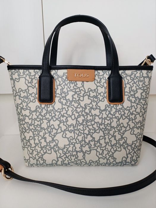 TOUS KAOS MINI torebka średniej wielkości kremowa crossbody do ręki