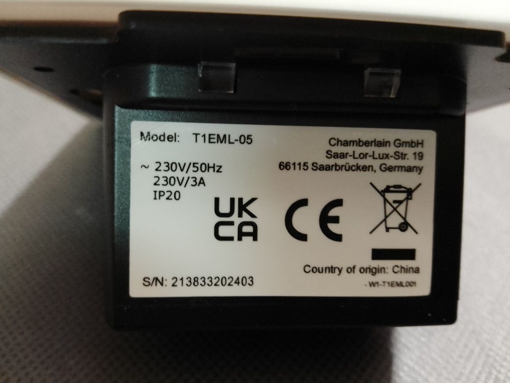Programator czasowy Chamberlain GmbH T1EML-05