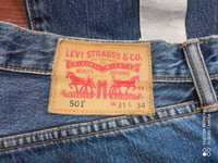 Spodnie męskie jeansy Levis Levi's 501 31X34 W31 L34 uszkodzone