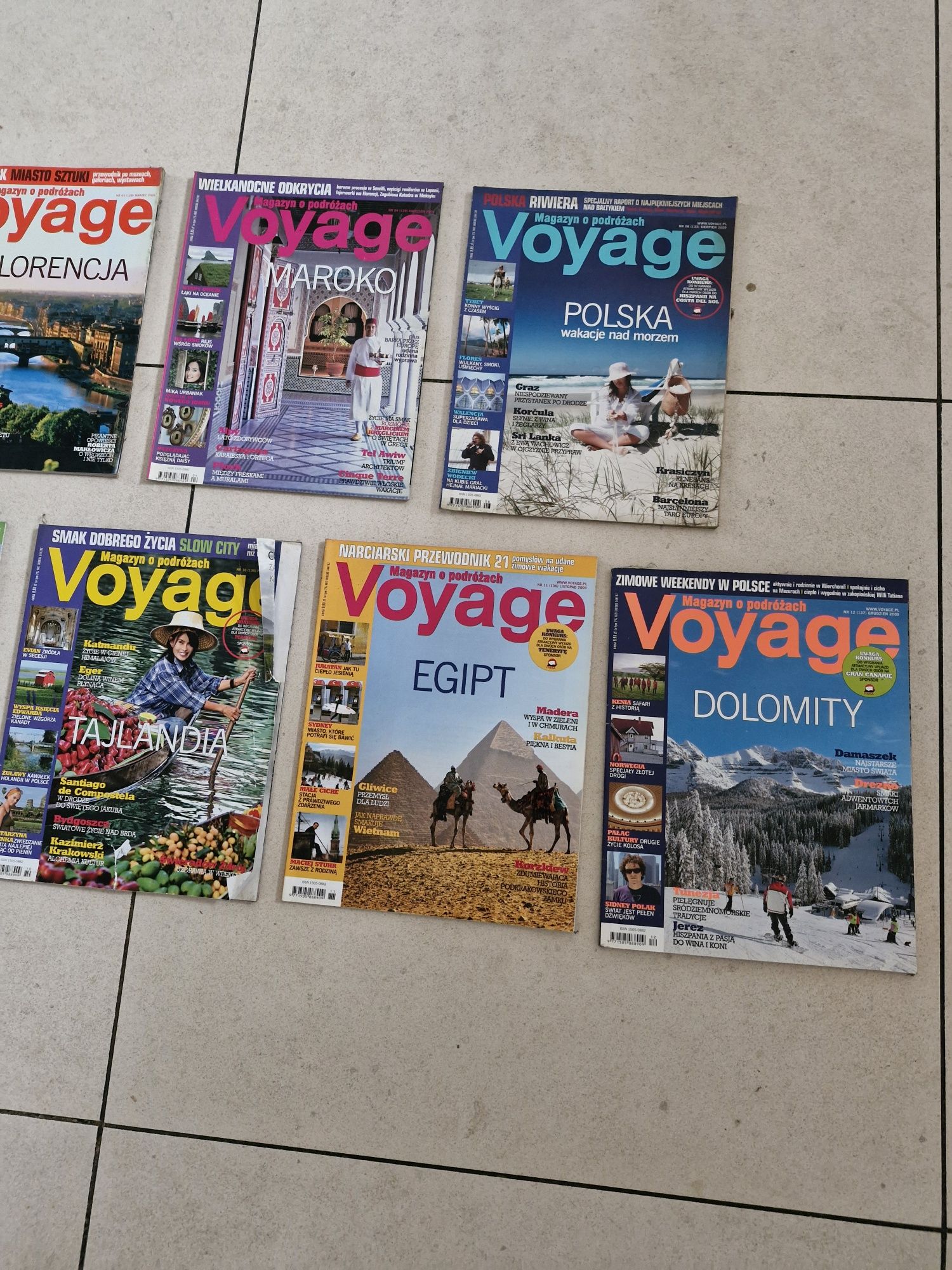 Gazeta Voyage 2009 rok 7 sztuk