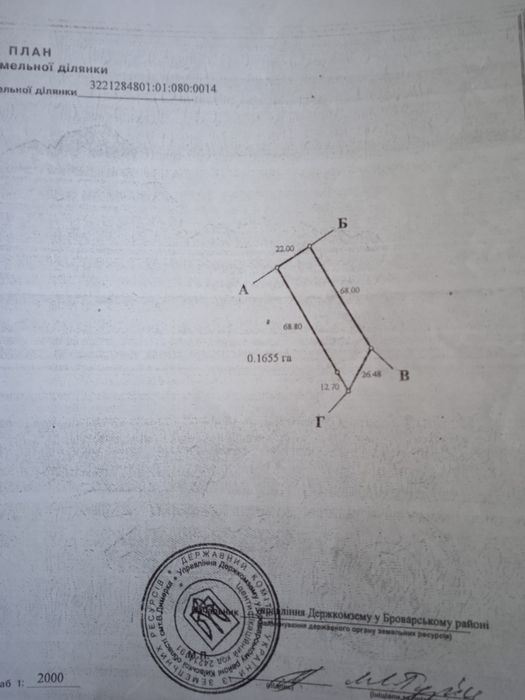 Продається земельна ділянка  під Києвом
