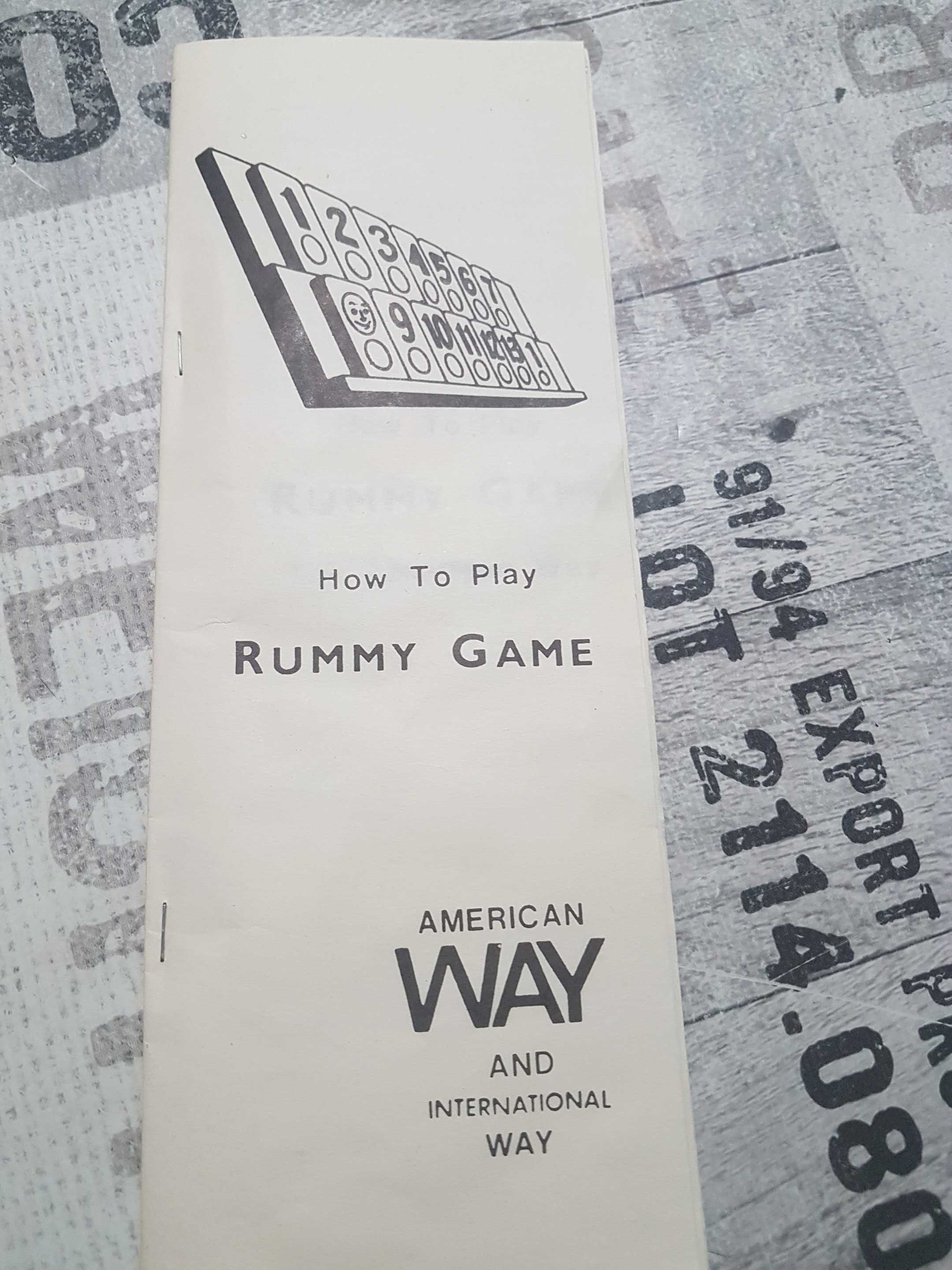 Jogo Rummy-0 vintage