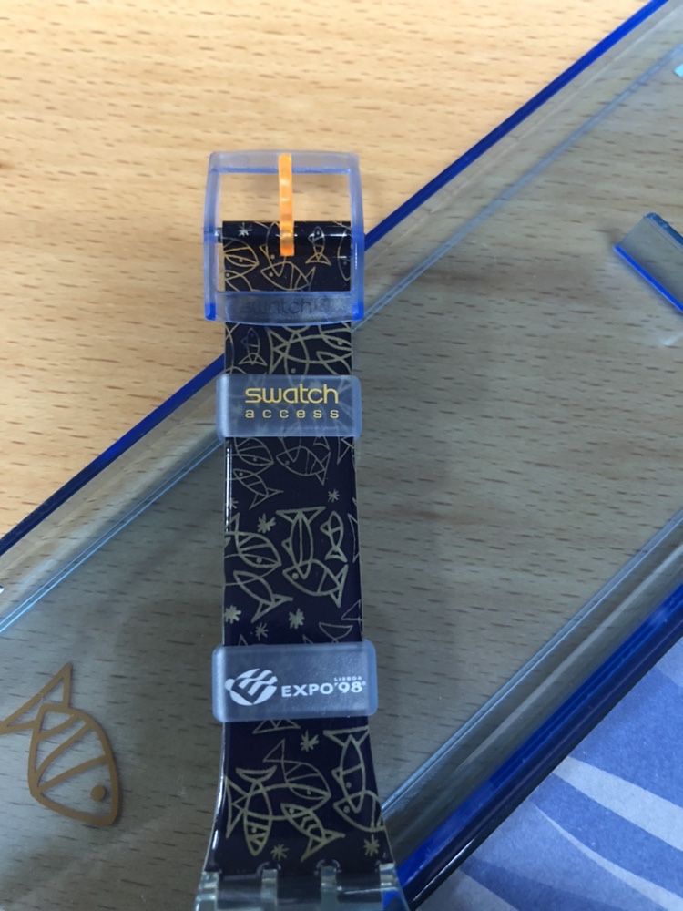 Expo 98 swatch com caixa impecavel .