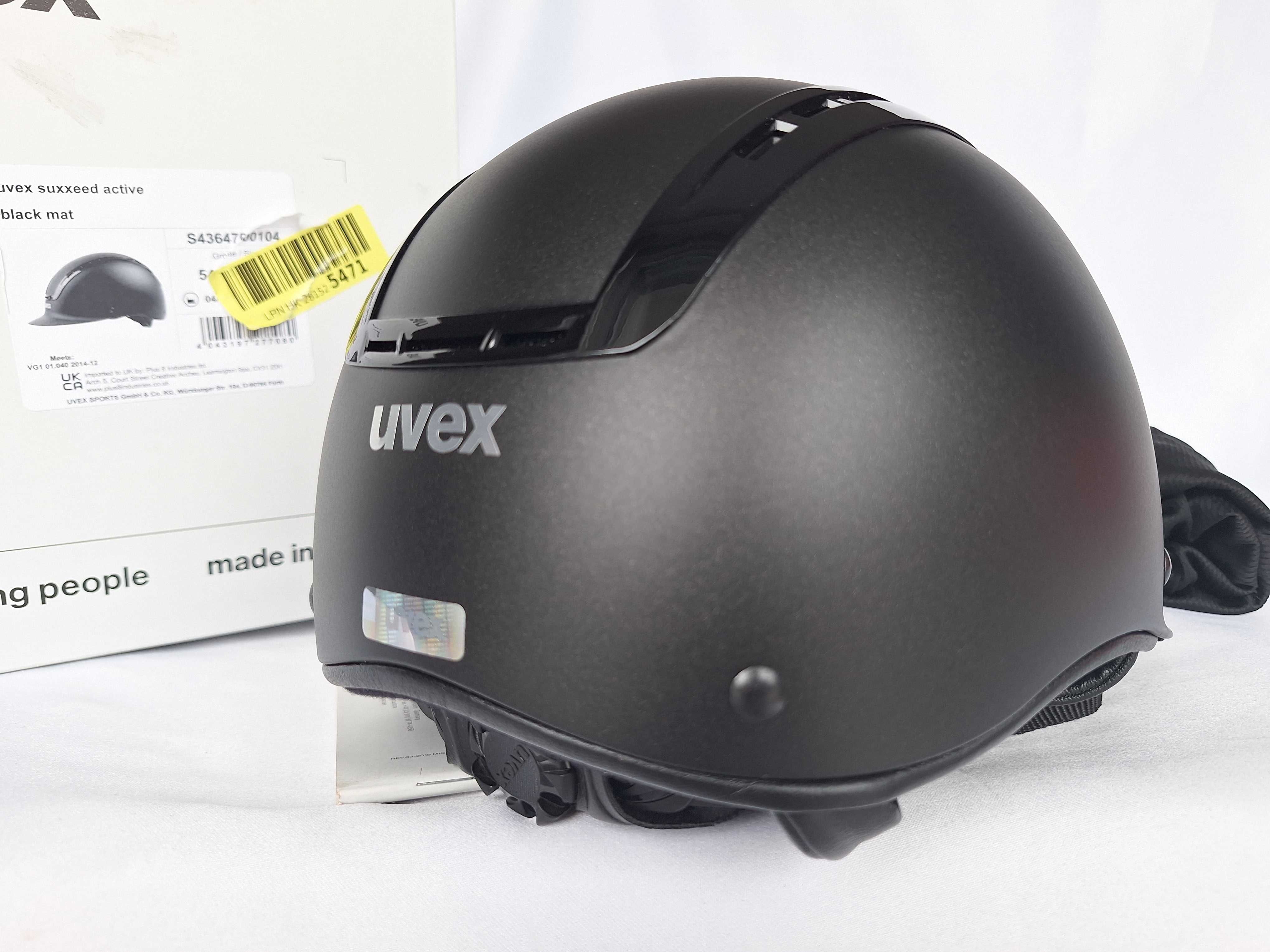 Kask jeździecki toczek Uvex Suxxeed Active Black XS/S 54-55cm