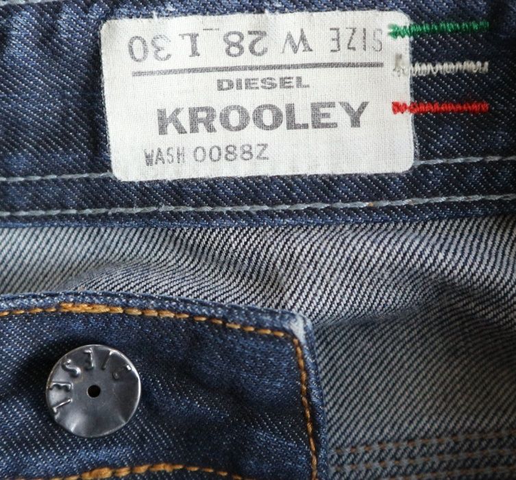 Diesel Krooley spodnie jeansy W28 L30 pas 2 x 38 cm