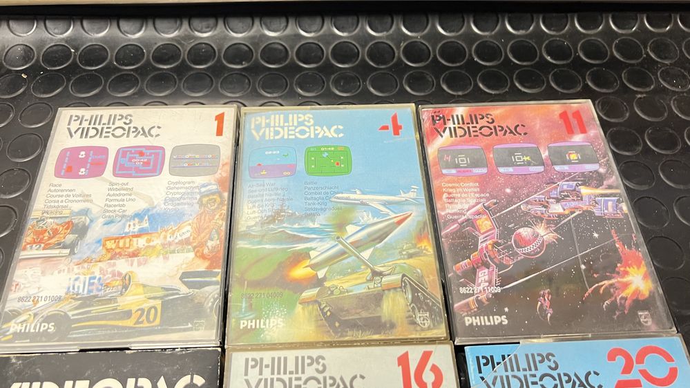 Lote de 9 video jogos consola Philips Videopac G7000 G7400