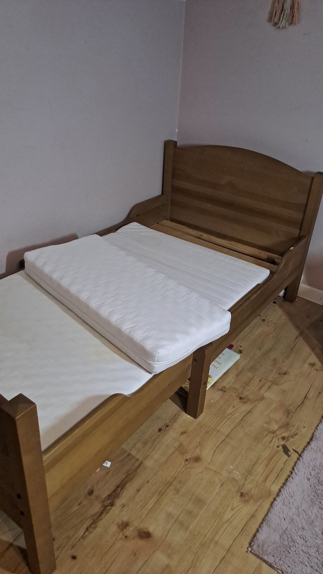 Łóżko z materacem leksvik ikea