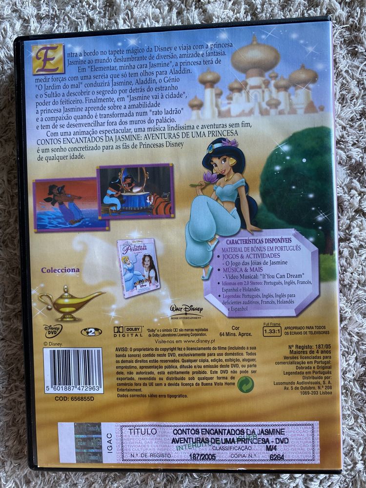 Filmes Contos Encantados da Jasmine e A Bela Adormecida