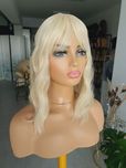 Tupet topper jasny blond z grzywka fale loki Ola II