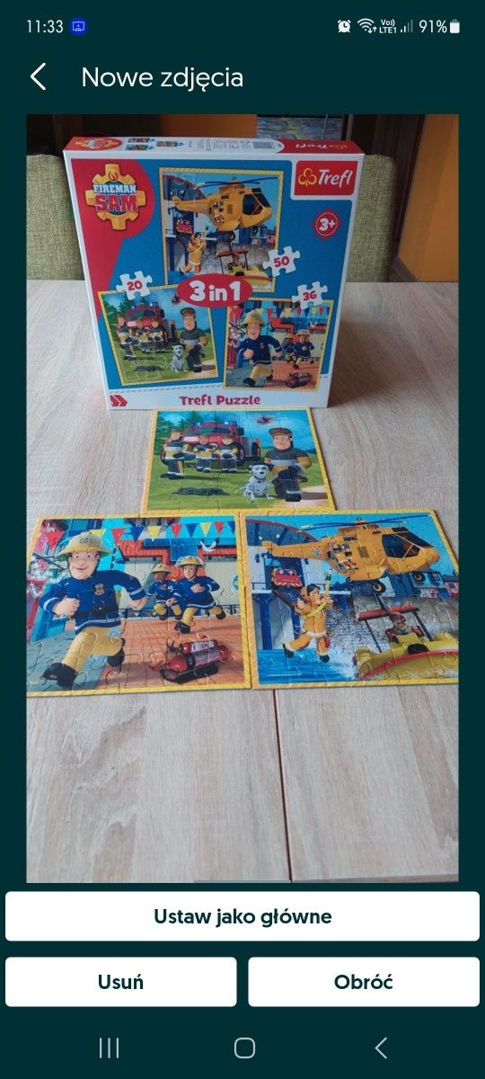 Puzzle strażak sam