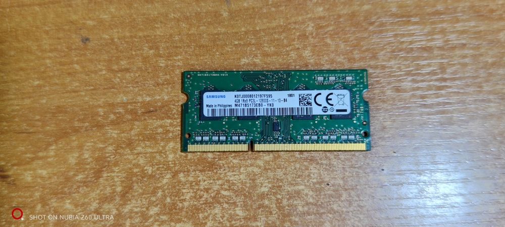 Память для ноутбука DDR3L 4gb Samsung PC3L-12800S