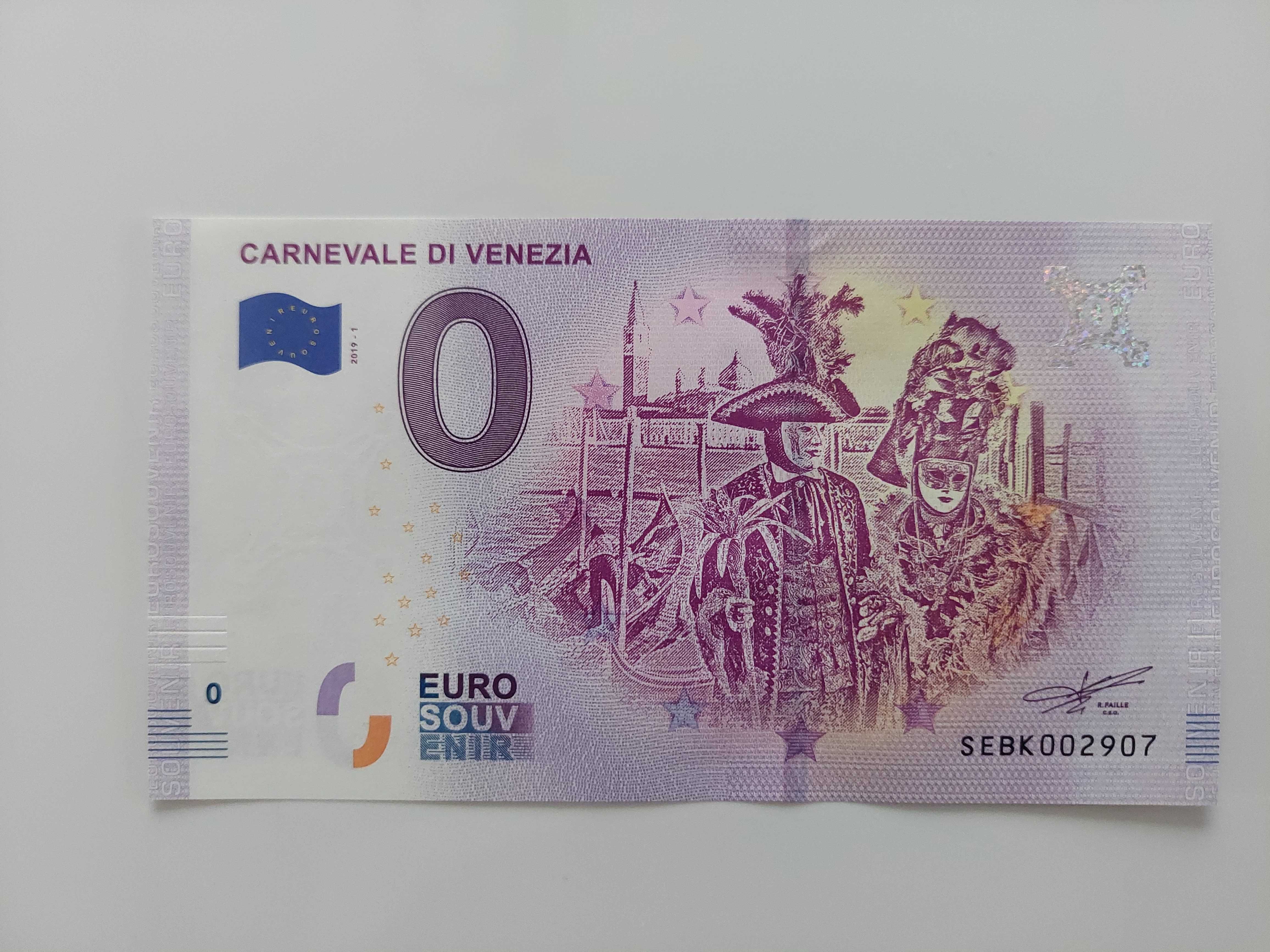 0 Euro CARNEVALE DI VENEZIA Włochy 2019r.