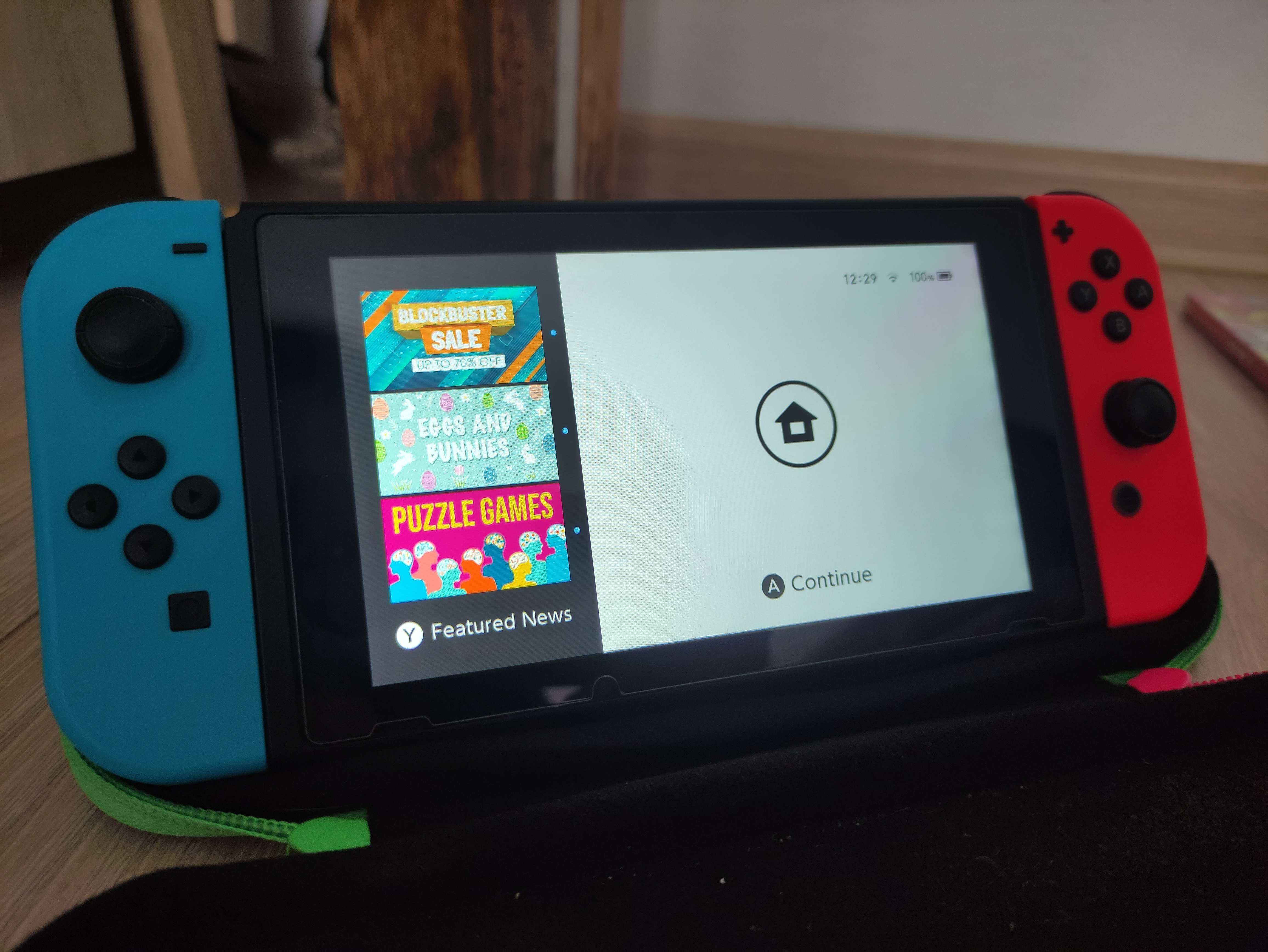 Nintendo Switch V1 + Akcesoria + Gry + Karta Pamięci [Zadbany]
