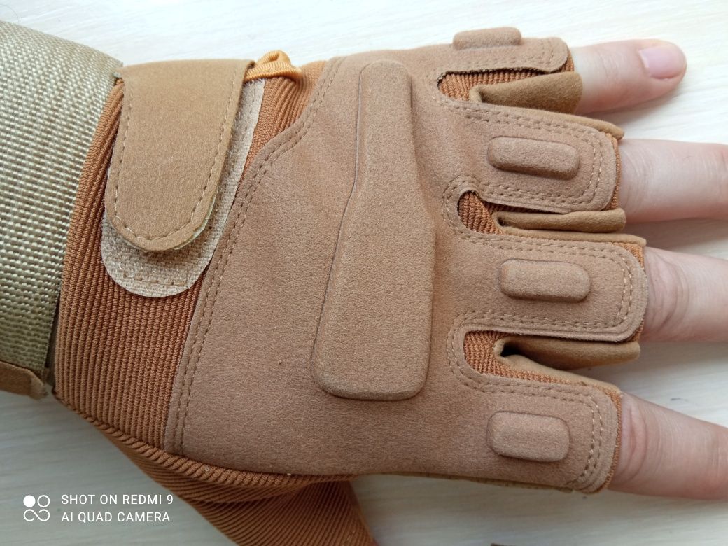 Тактичні спортивні рукавиці без пальців