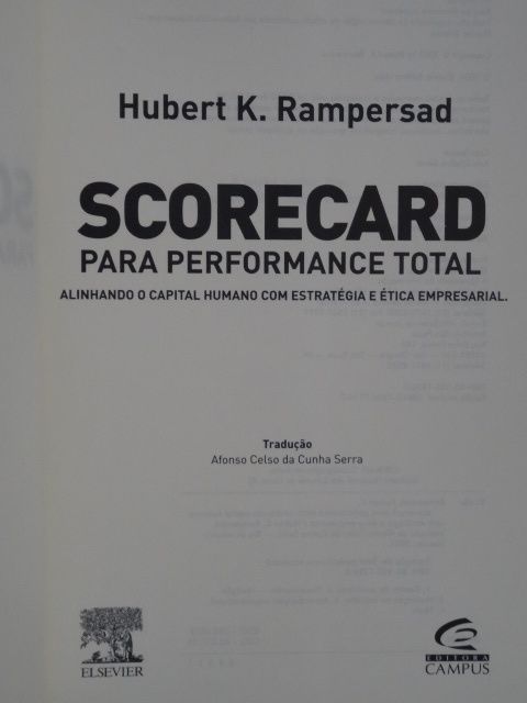 Scorecard Para Performance Total de Hubert K. Rampersad