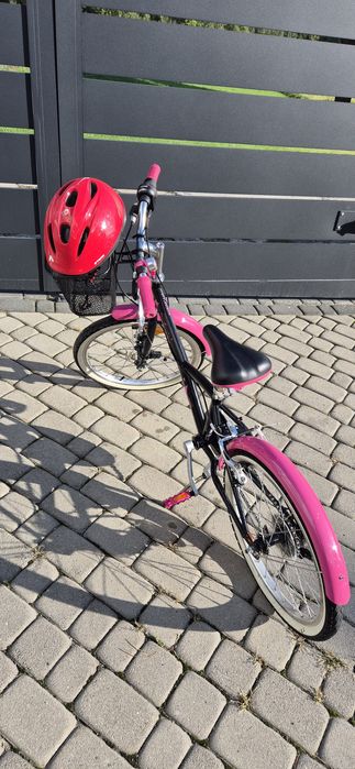 Rower 20 cali Btwin stan idealny + gratis kask Btwin M, oraz koszyk