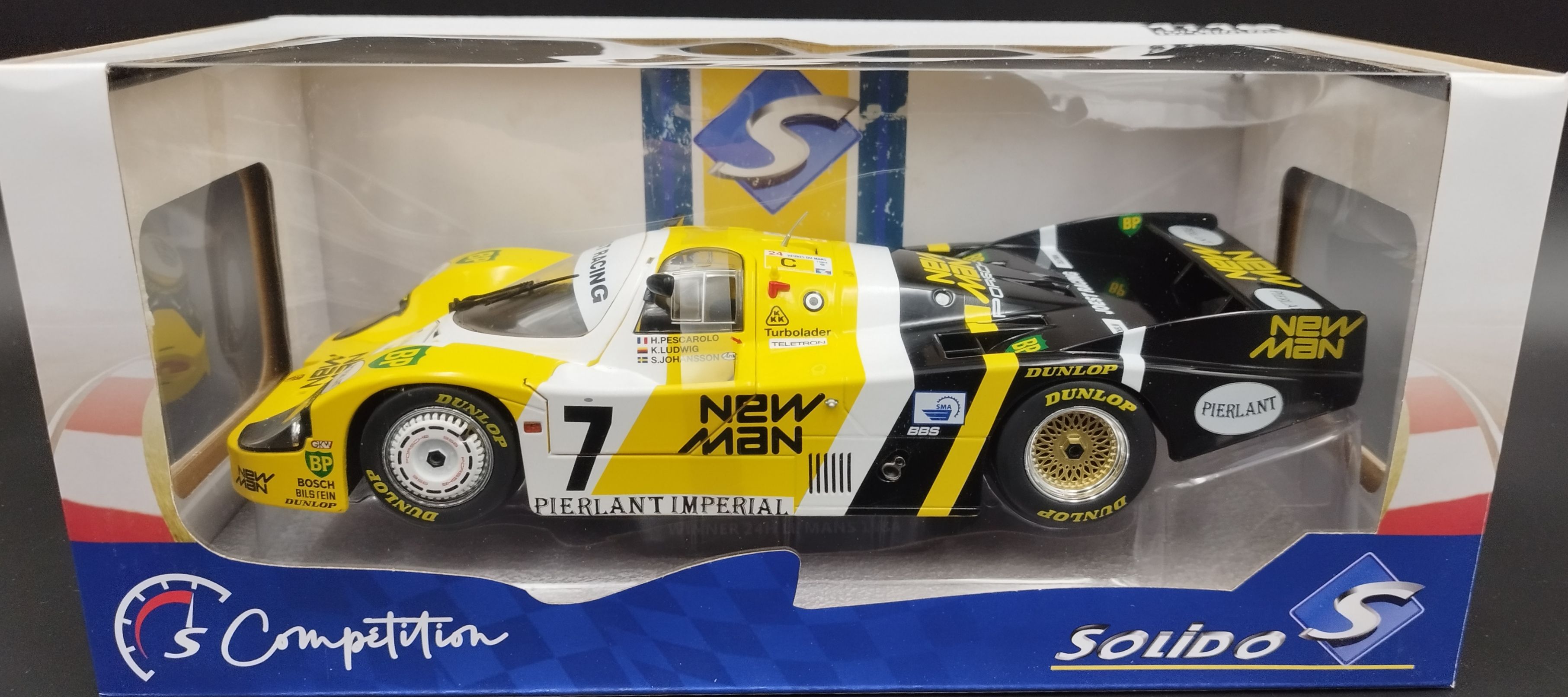 1:18 Solido 1984 Porsche 956 LH #7 Winner Le Mans model nowy