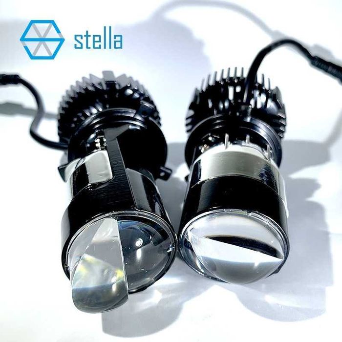 Автомобильные LED линзы H4 Stella Mini Bi-LED 6000K 60W 120W ( 2 шт.)