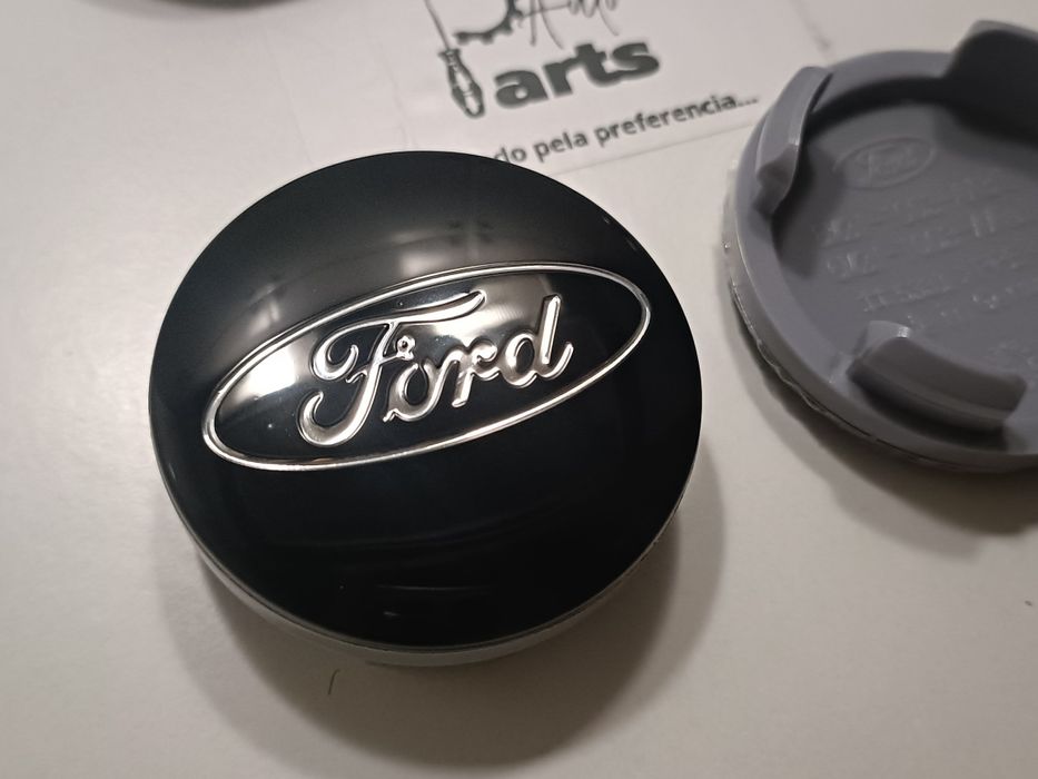 Conjunto 4 centros de Jante Ford 54mm Preto