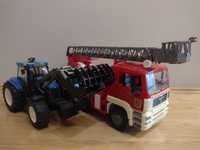 Zestaw zabawek Bruder - Traktor i pojazd straży pożarnej