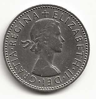 1 Shilling de 1957. Reino Unido, Isabel II