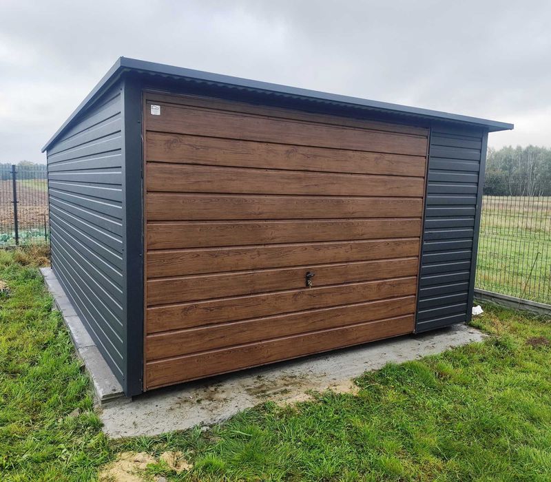 Garaż 6x5 w kolorze GRAFIT